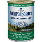 Natural Balance L.I.D. Limited Ingredient Diets Lamb and Brown Rice Formula Canned Dog Food