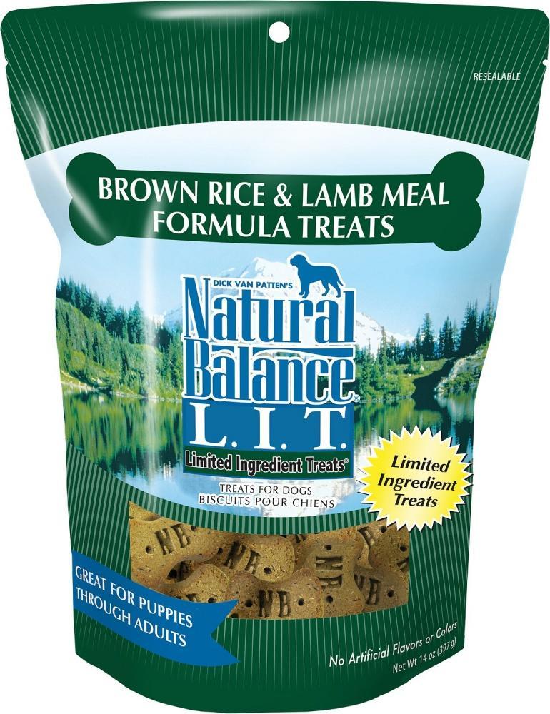 Natural Balance L.I.T. Limited Ingredient Treats Brown Rice and Lamb Meal Formula Dog Treats Natural Balance L.I.T. Limited Ingredient Treats Brown Rice and Lamb Meal Formula Dog Treats