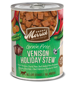 Merrick Grain Free Venison Holiday Stew Canned Dog Food