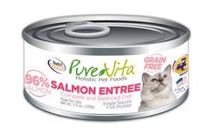 PureVita Grain Free 96% Real Salmon Entree Canned Cat Food