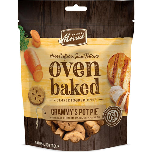 Merrick Oven Baked Grammy's Pot Pie Chicken, Carrots & Peas Dog Treats