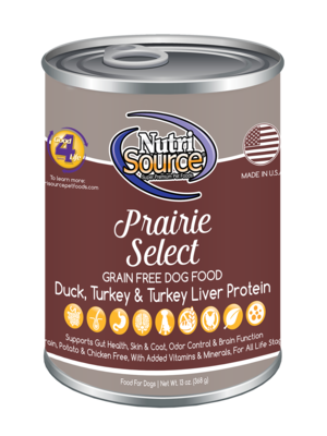 NutriSource® Grain Free Prairie Select Canned Dog Food