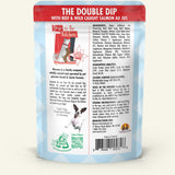 Weruva Dogs in the Kitchen The Double Dip Grain Free Beef and Salmon Dog Food Pouches